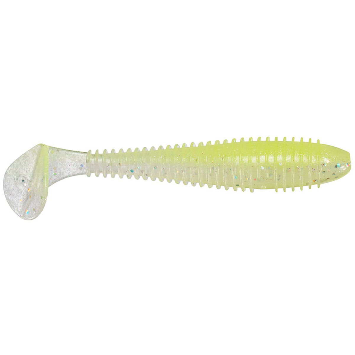 KT- Fat Swing Impact 4.8 Chartreuse Shad, 4.8, 5pk