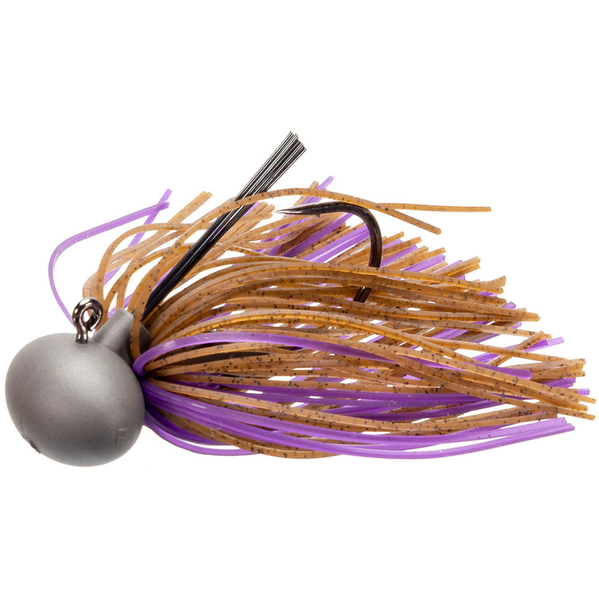 KT- Tungsten M2 Football Jig 1/2oz. Brown & Purple, 1/2oz, 1